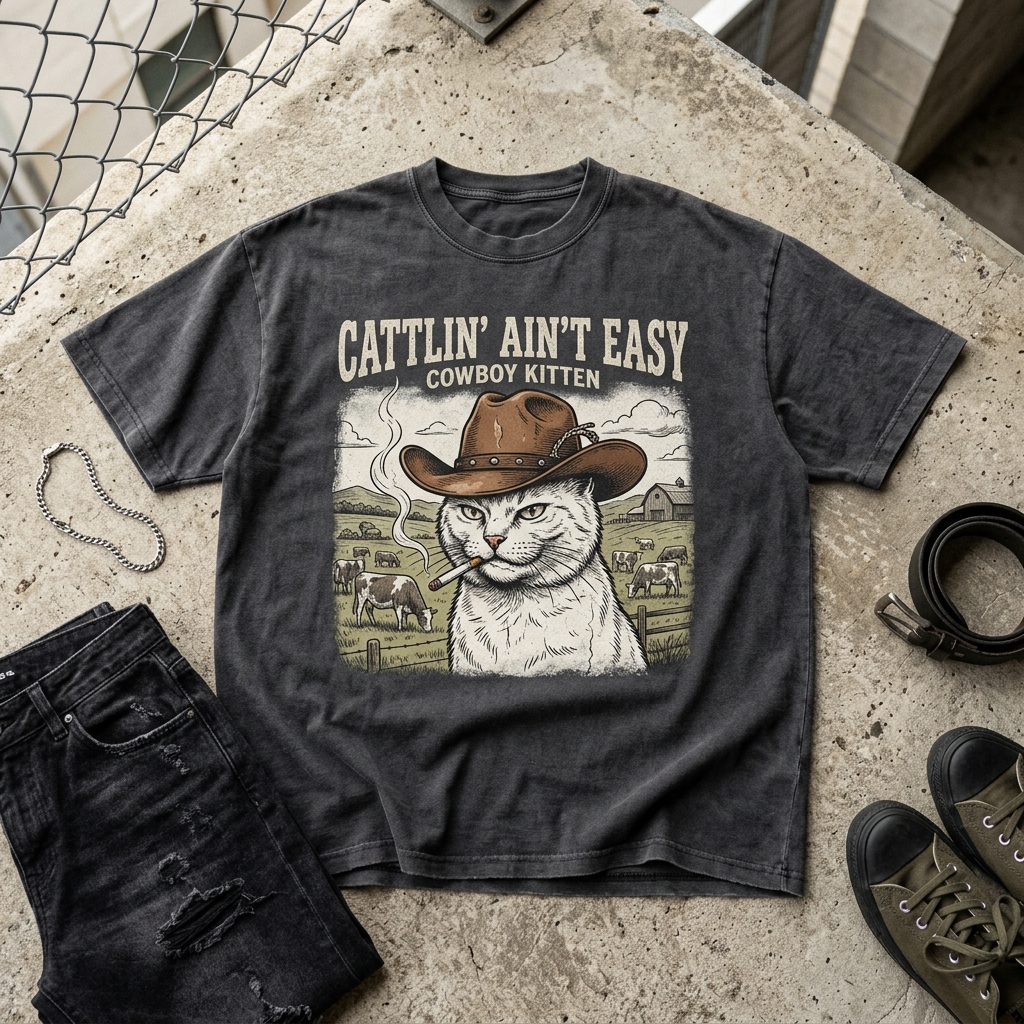 Cowboy Cat Tee